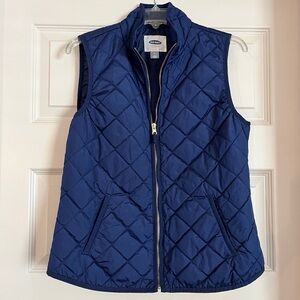 Old Navy Women's Quilted Vest - Navy